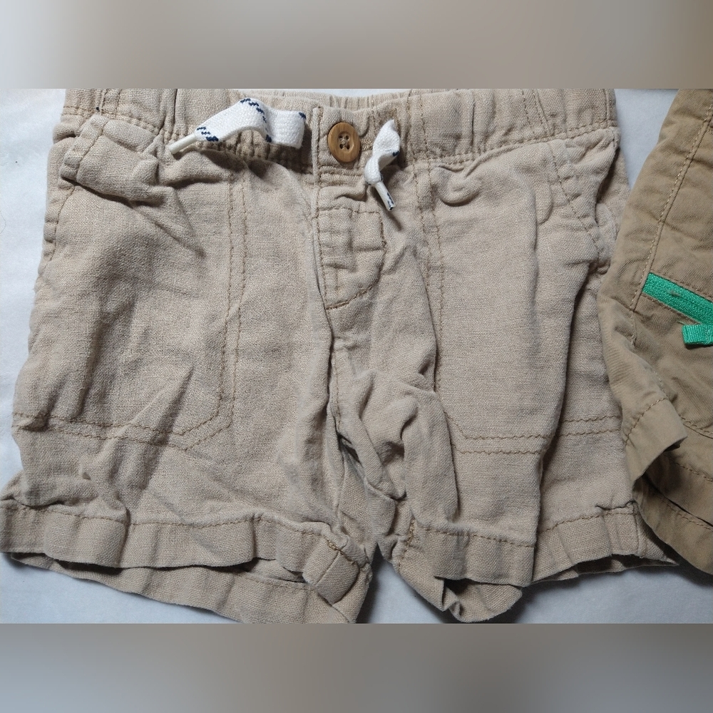 Kids Tan Cargo Shorts - Picture 2 of 9